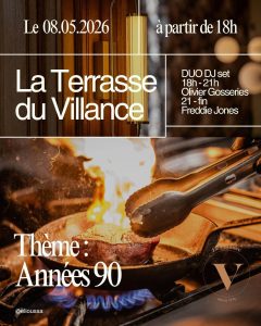 Soirée Années 90 à La Terrasse du Villance – DJ Set le 8 mai 2026